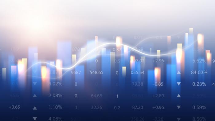 Börsencharts oder Forex-Trading-Charts für Geschäfts- und Finanzideen